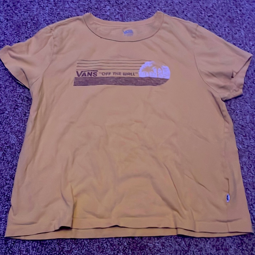 Vans mustard, yellow vintage tee